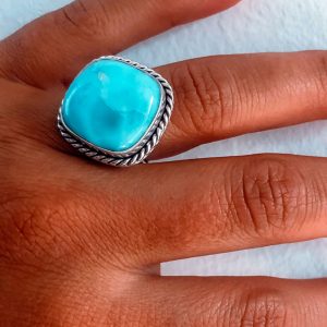 Anillo Larimar en Plata 925